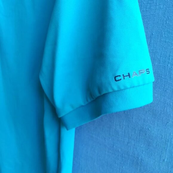 Chaps Golf Mens Size Small S Blue Polo - Picture 3 of 5